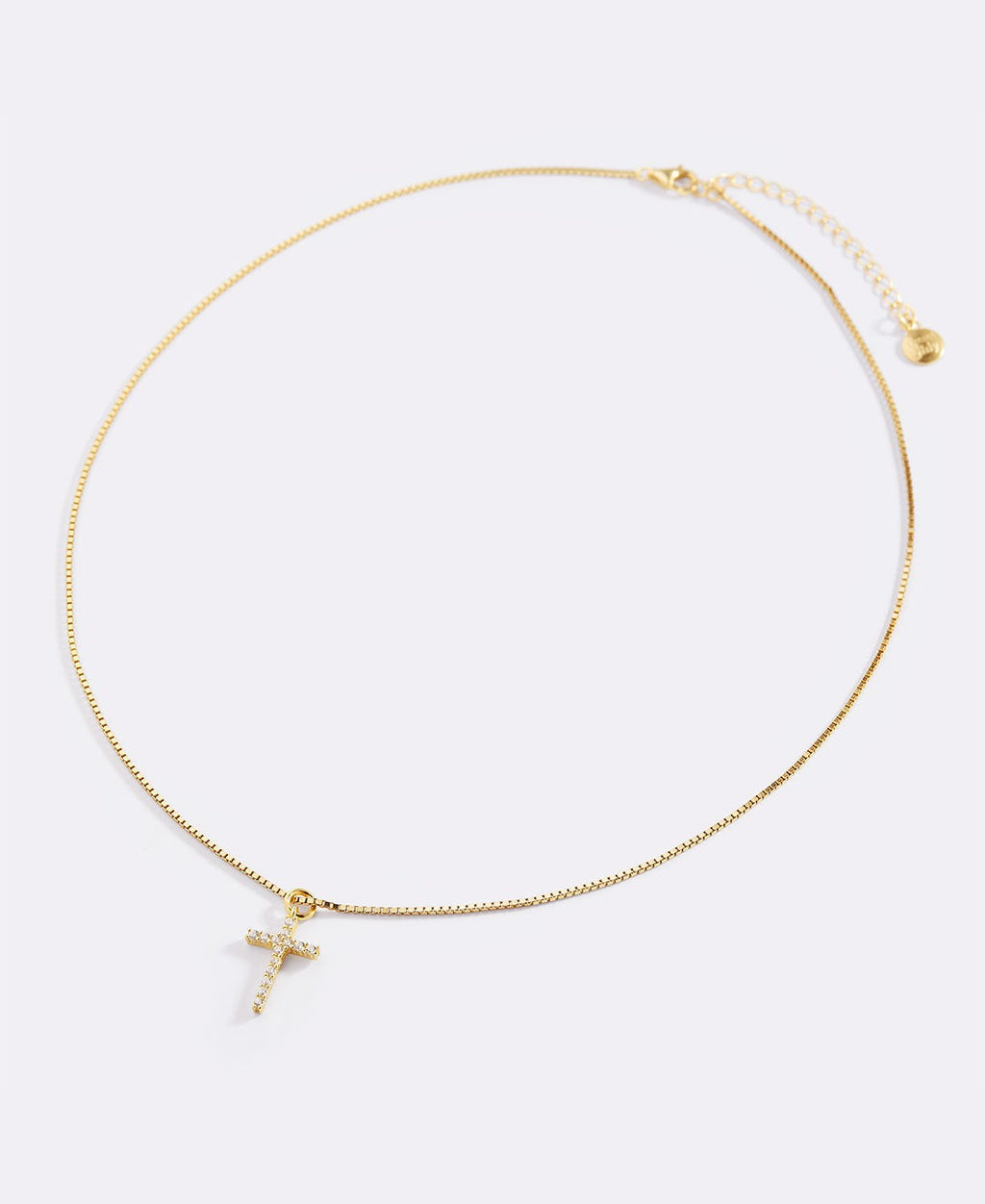 Pave Cross Necklace
