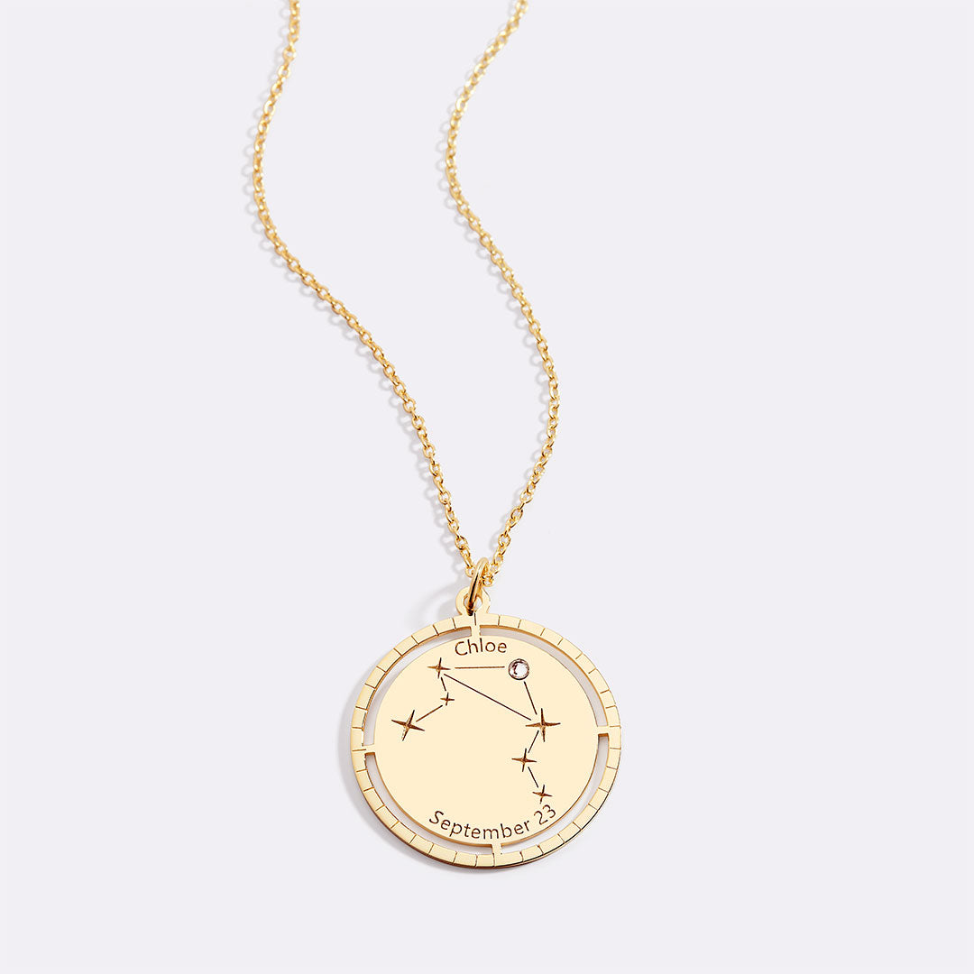 Personalized Constellation Pendant Necklace