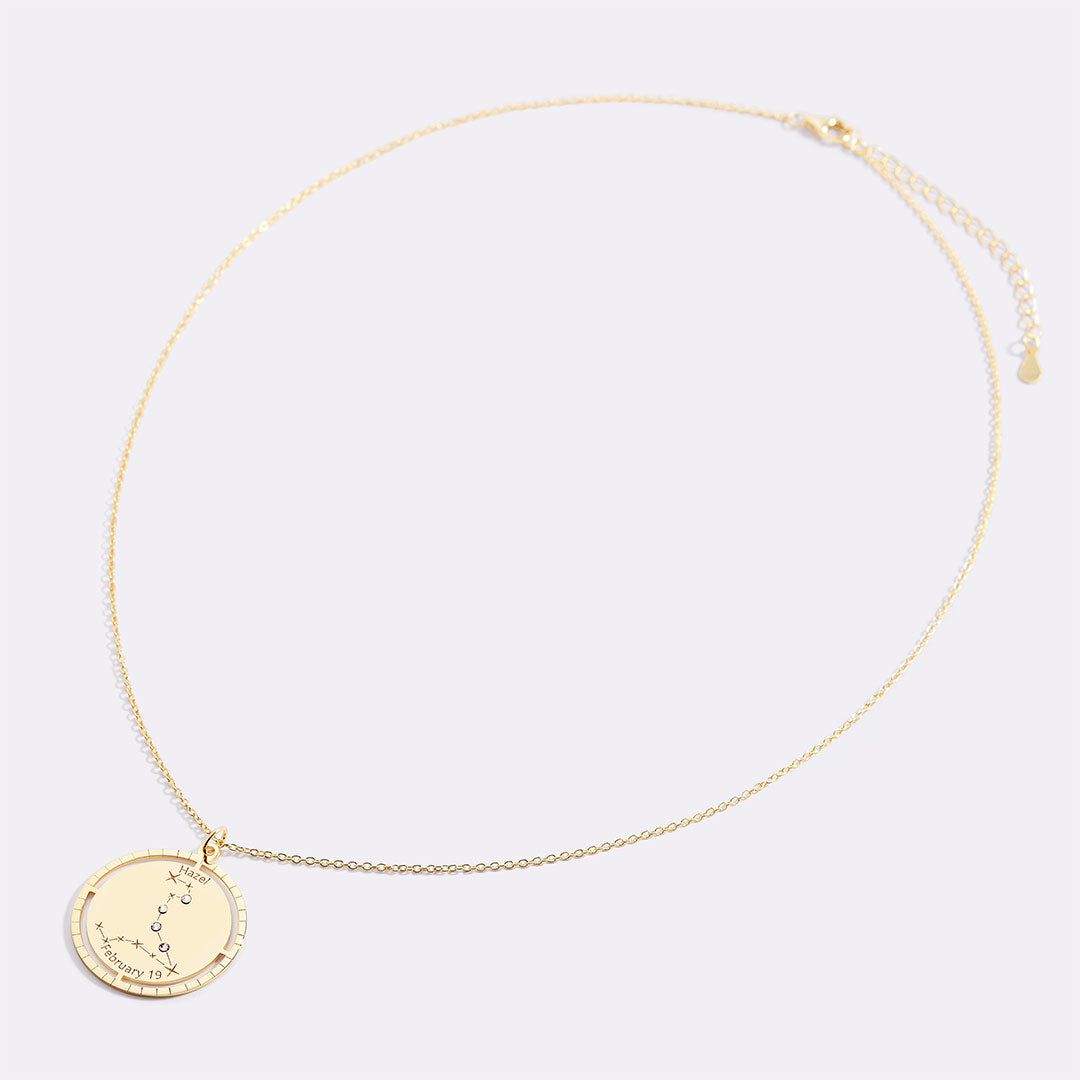 Personalized Constellation Pendant Necklace