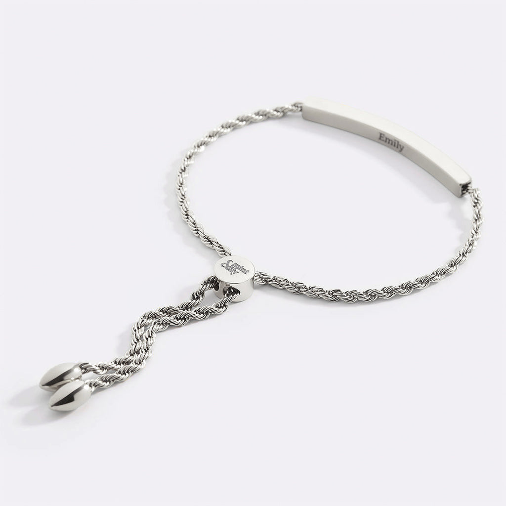 Personalized Bar Chain Bracelet