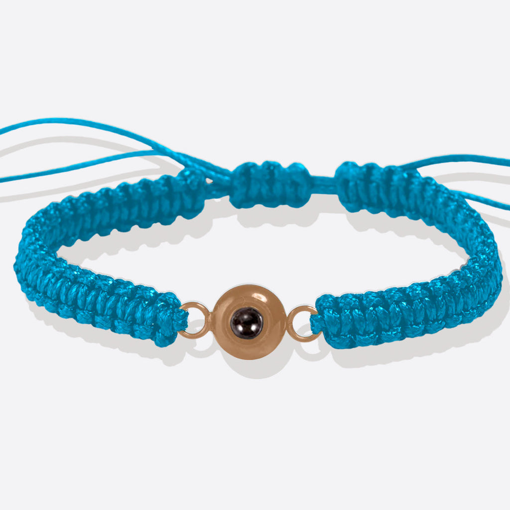 Personalized Braided Photo Bracelet