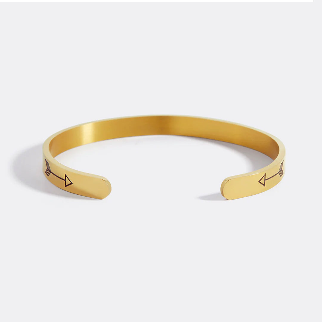 Mama Bear & Her Baby Bears Engraved Cuff Bracelet