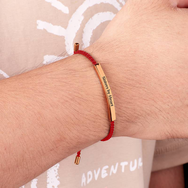 Not Sisters By Blood But Sisters By Heart Inspire Bracelet