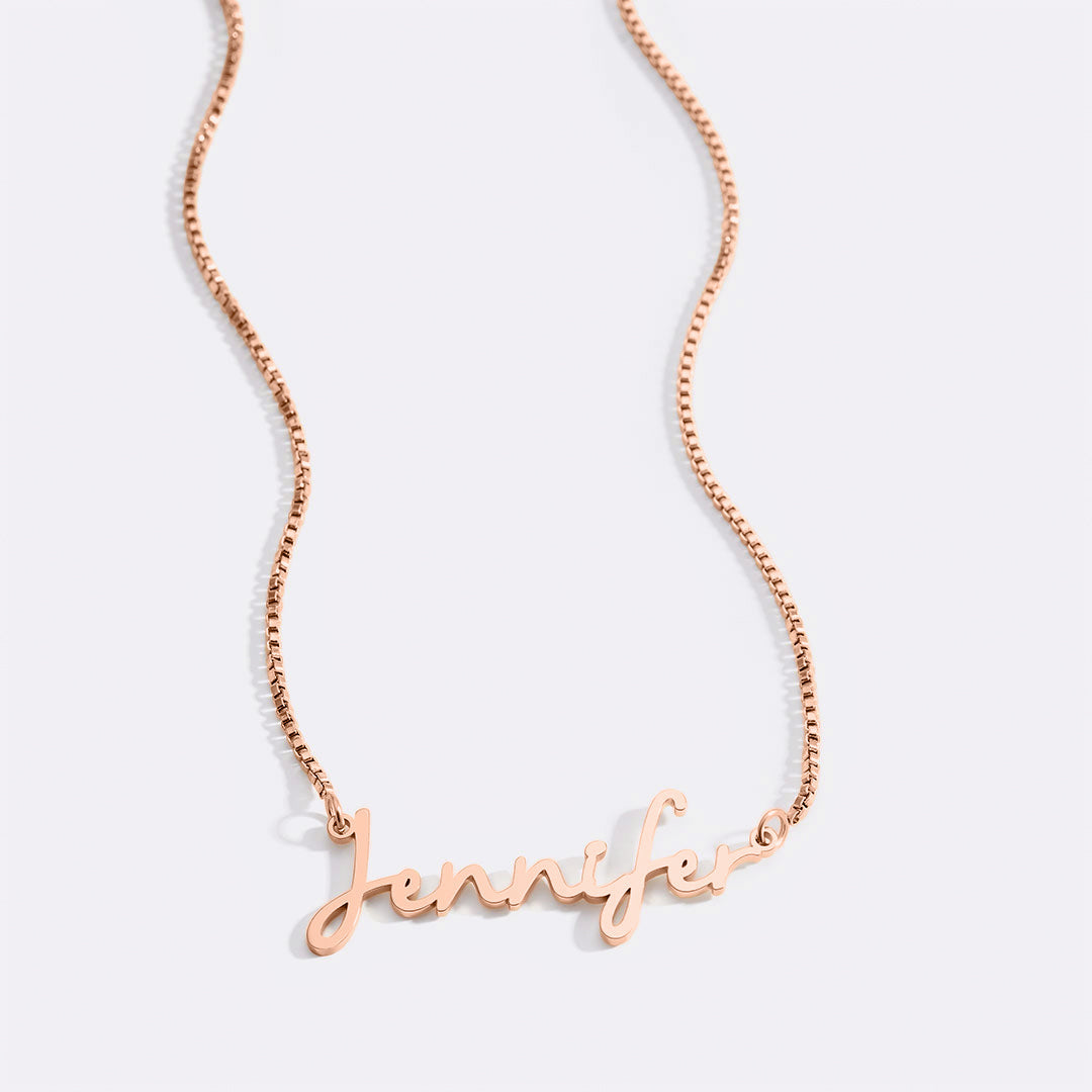 Fairy Name Necklace with Box Chain