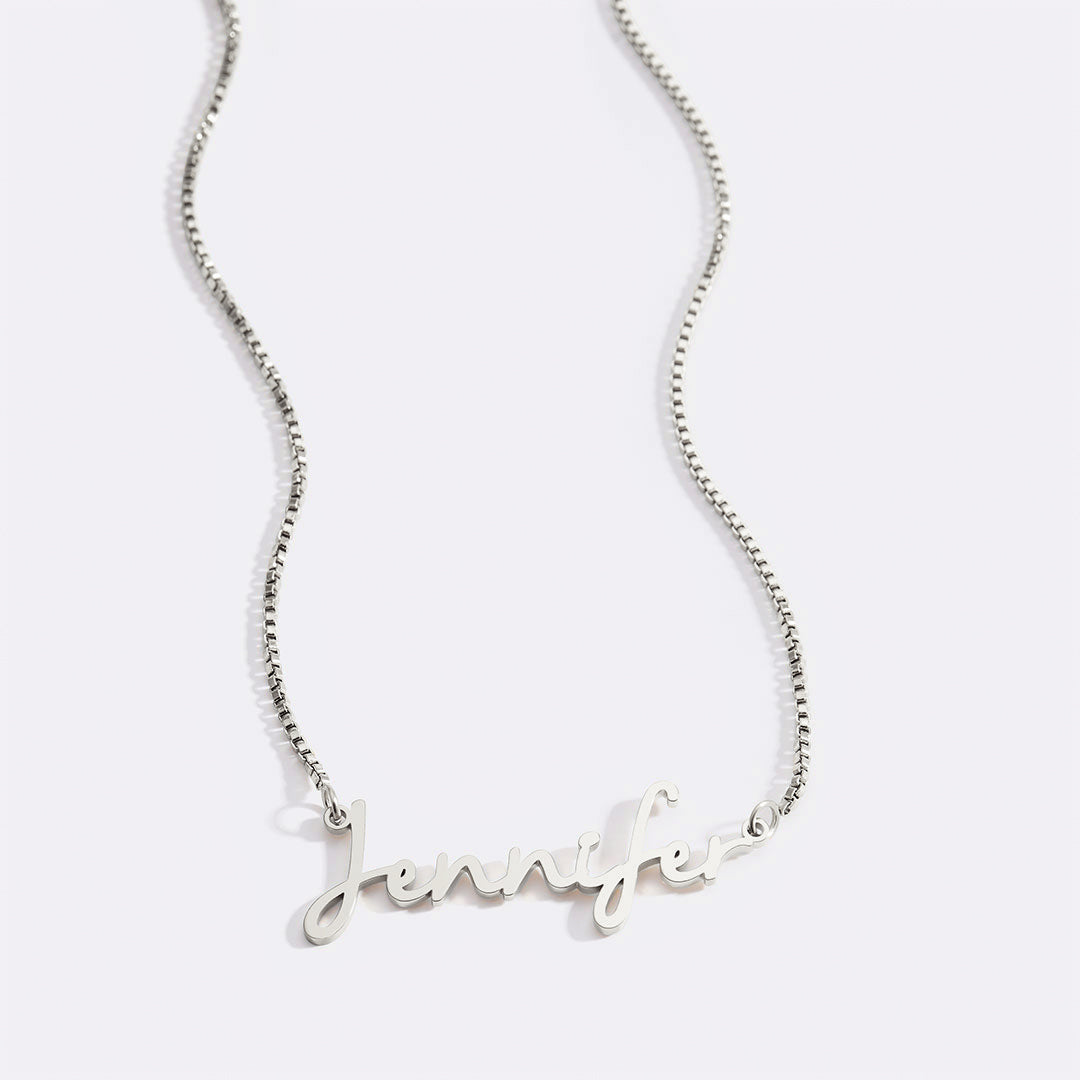 Fairy Name Necklace with Box Chain