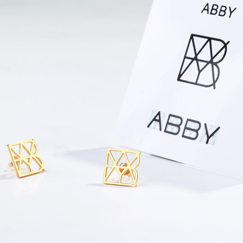 Monogram Name Earrings