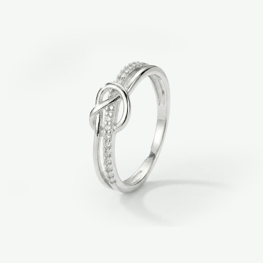 Mother & Daughter Bond Double Band Knot Ring