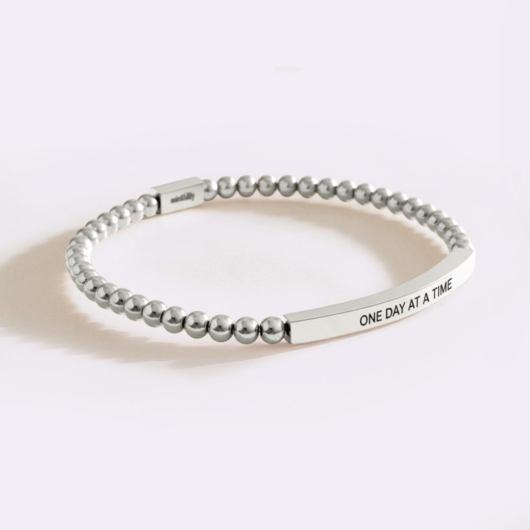 One Day At A Time Beaded Inspire Bracelet
