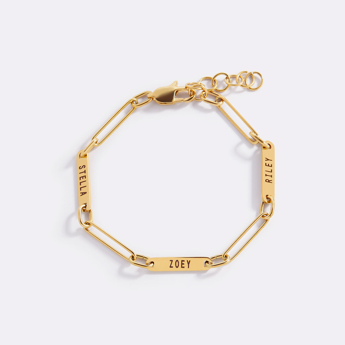 Personalized Paperclip Name Bracelet