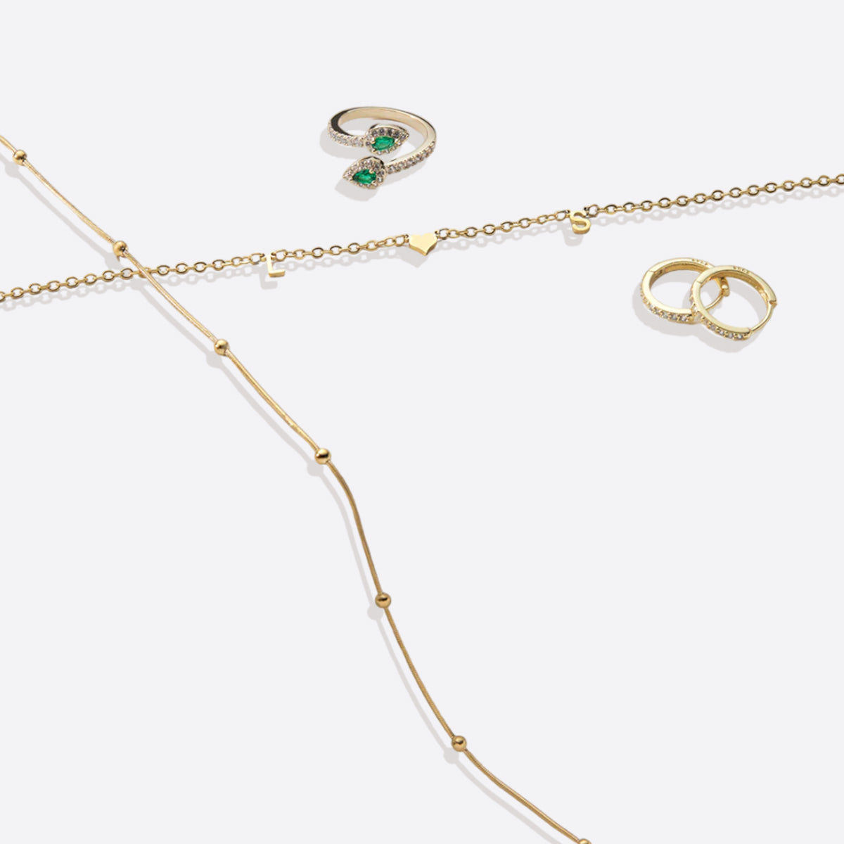 Pave Huggie Hoop Earrings