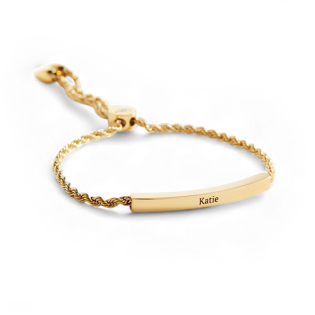 Personalized Bar Chain Bracelet