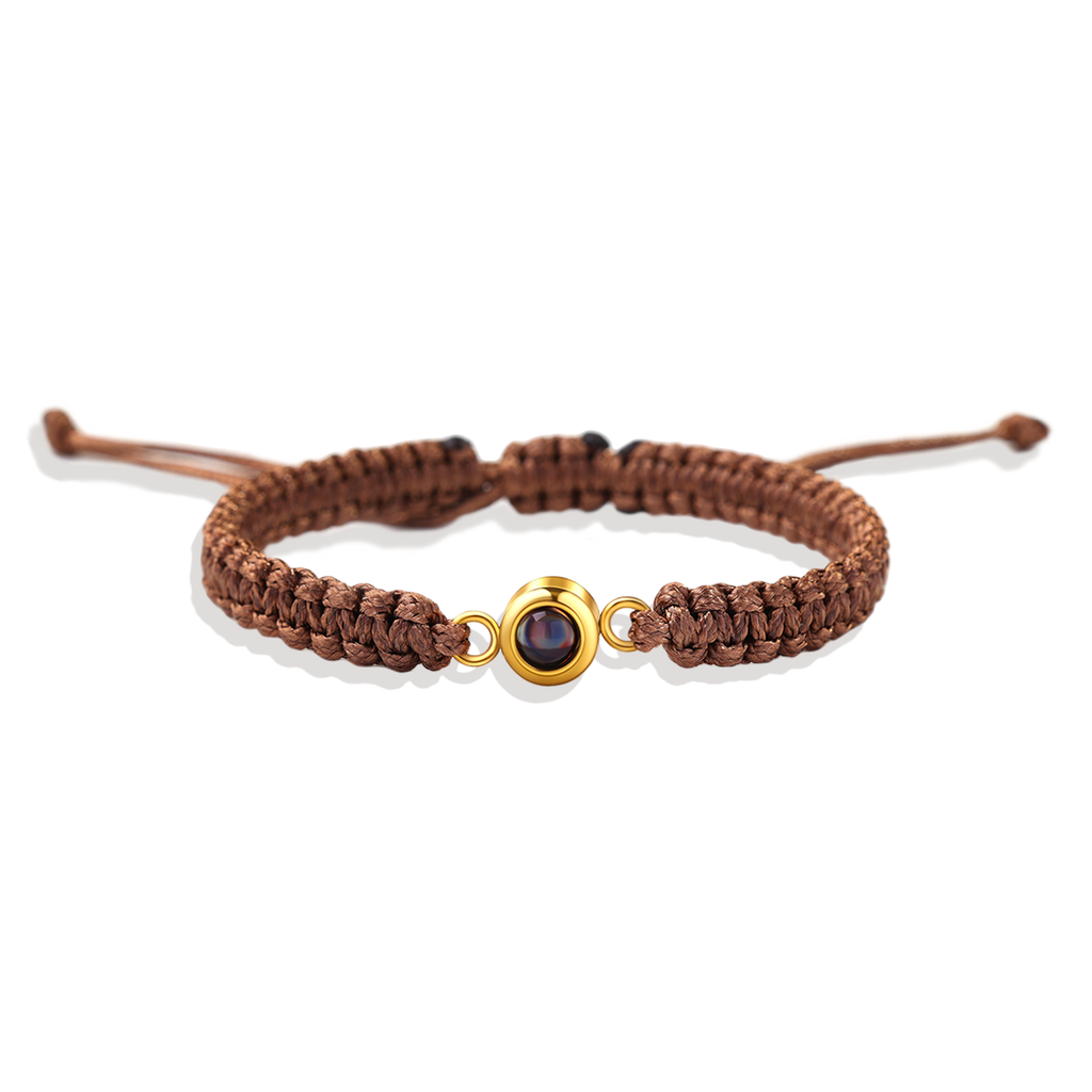 Personalized Braided Photo Bracelet