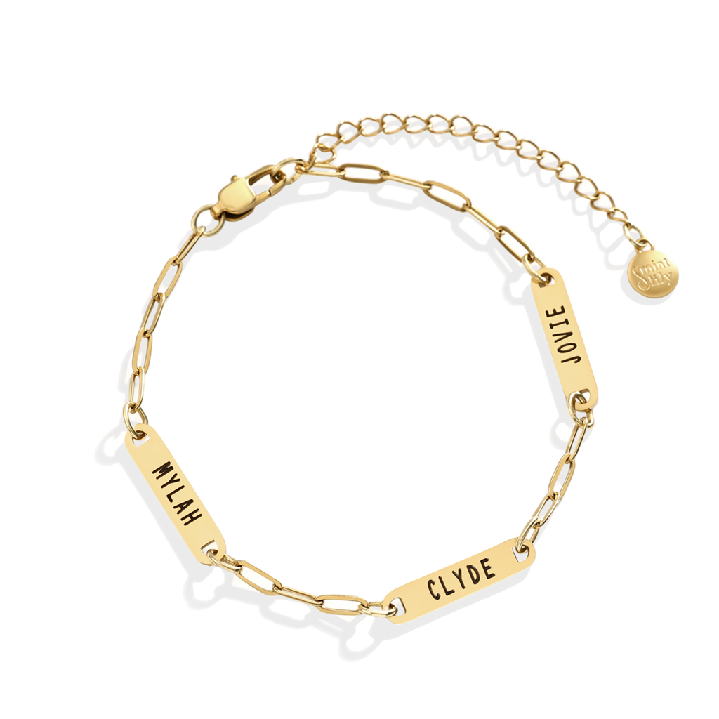 Personalized Paperclip Name Bracelet