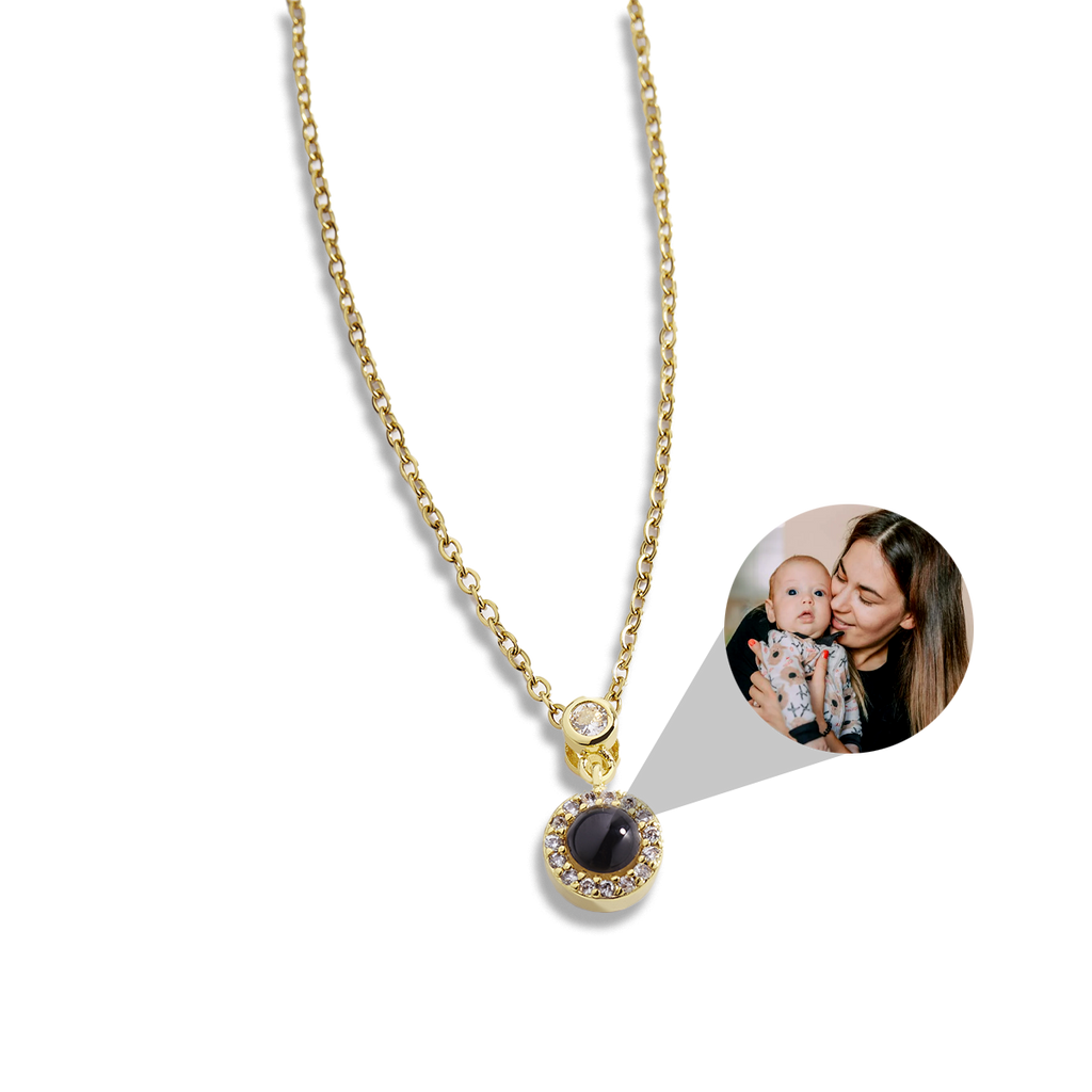 Petite Halo Photo Necklace