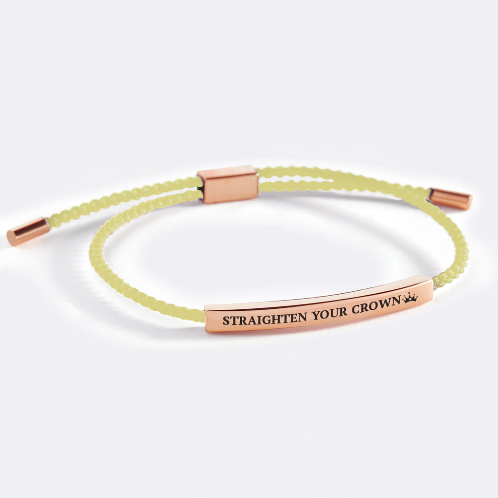 Remember Who You Are and Straighten Your Crown Inspire Bracelet
