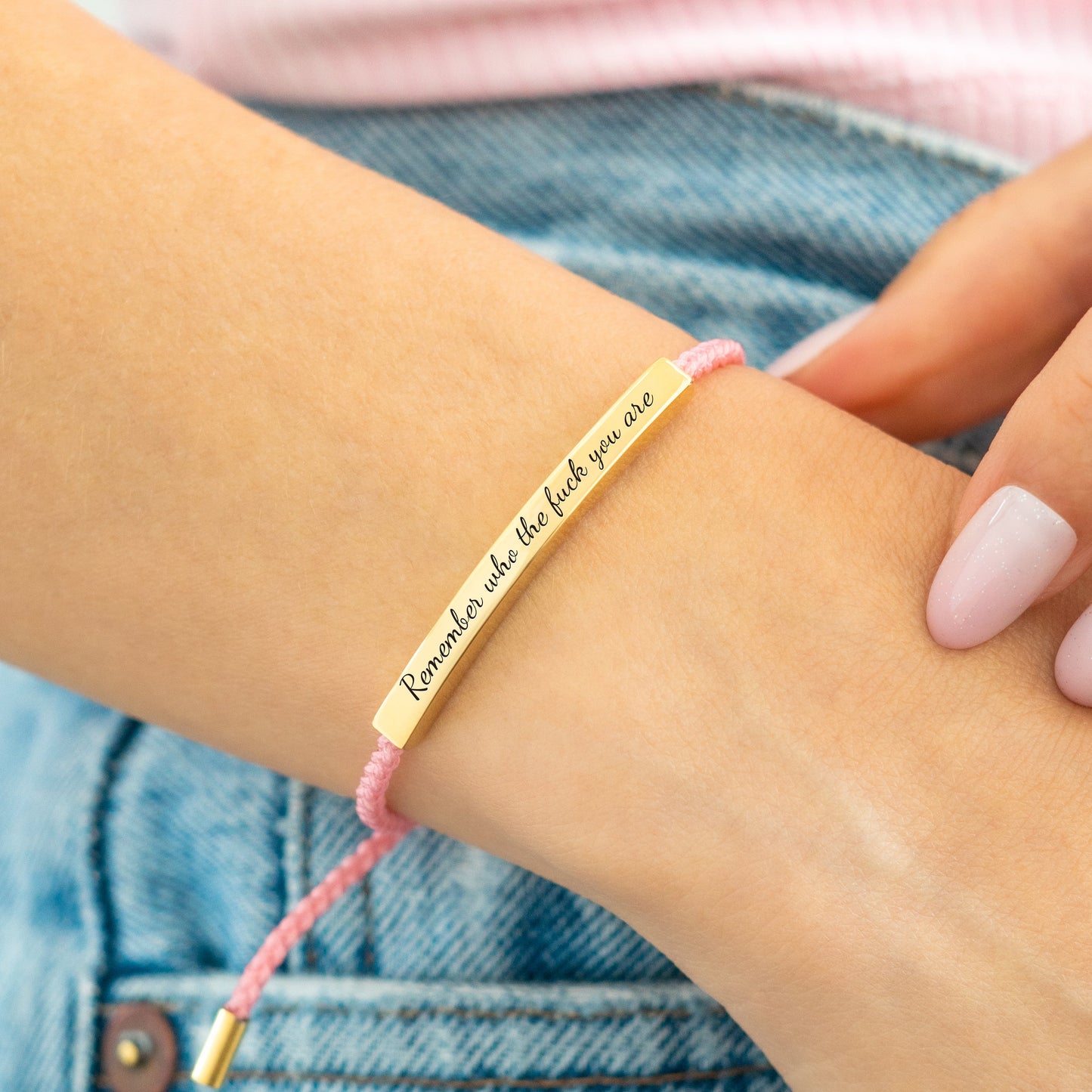Remember Who the F♥ck You Are Inspire Bracelet