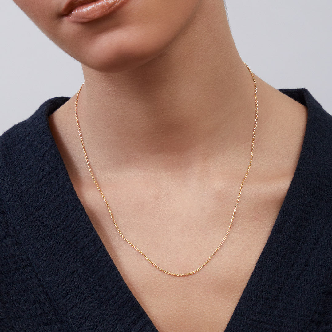 Italian Milano Sterling Silver Adjustable Chain Necklace