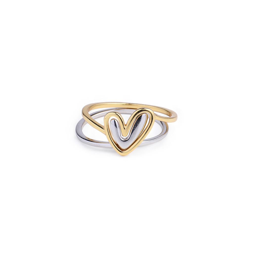 Self Love Layered Heart Ring