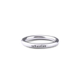 Sterling Silver Stamped Stackable Name Ring
