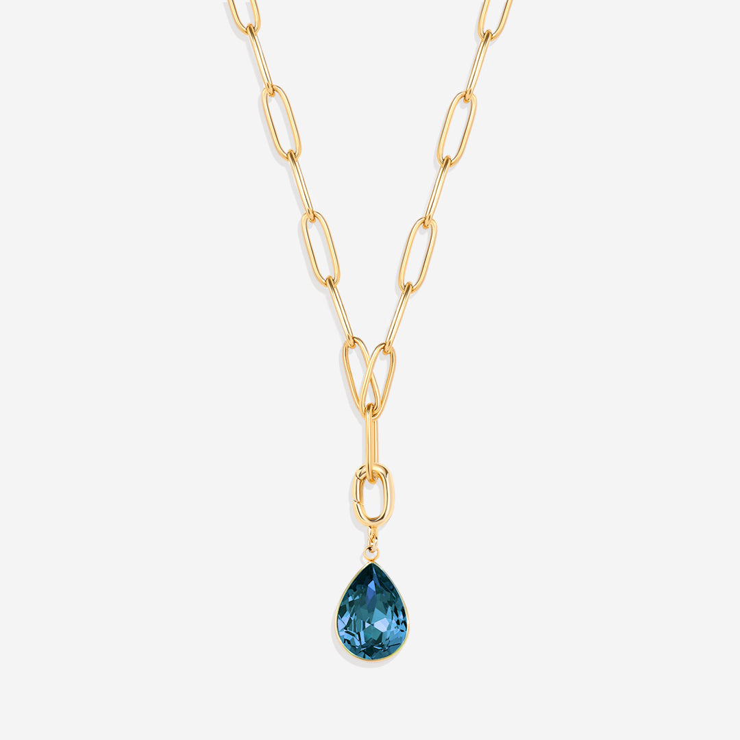 Teardrop Birthstone Charm