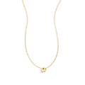 Tiny Script Initial Necklace