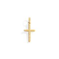 Twisted Cable Cross Charm