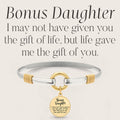 Bonus Daughter - Two-Tone Custom Charm Bracelet