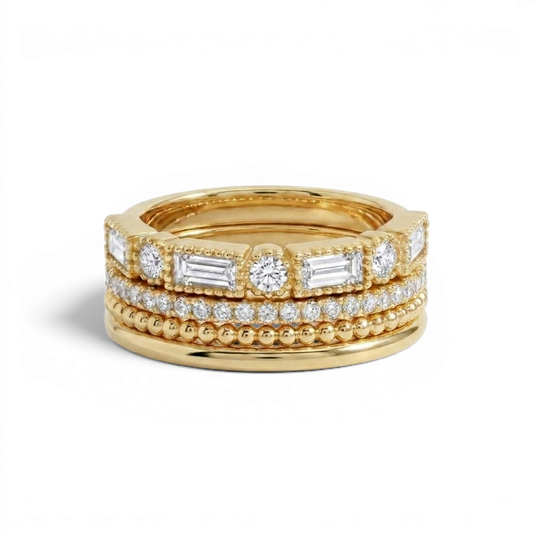 Vintage Maximalist Ring Stack