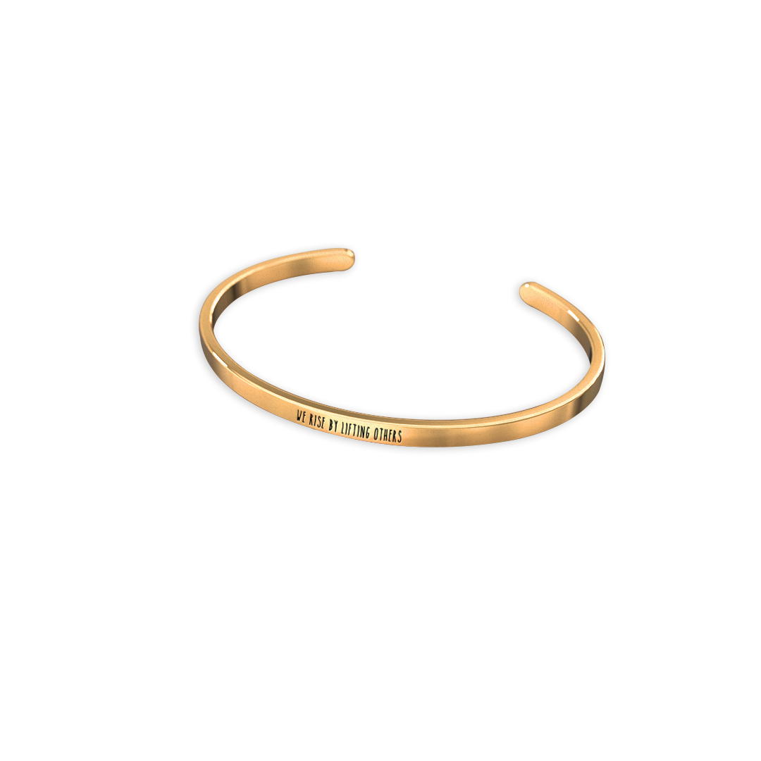 Personalized Thin Cuff Bracelet