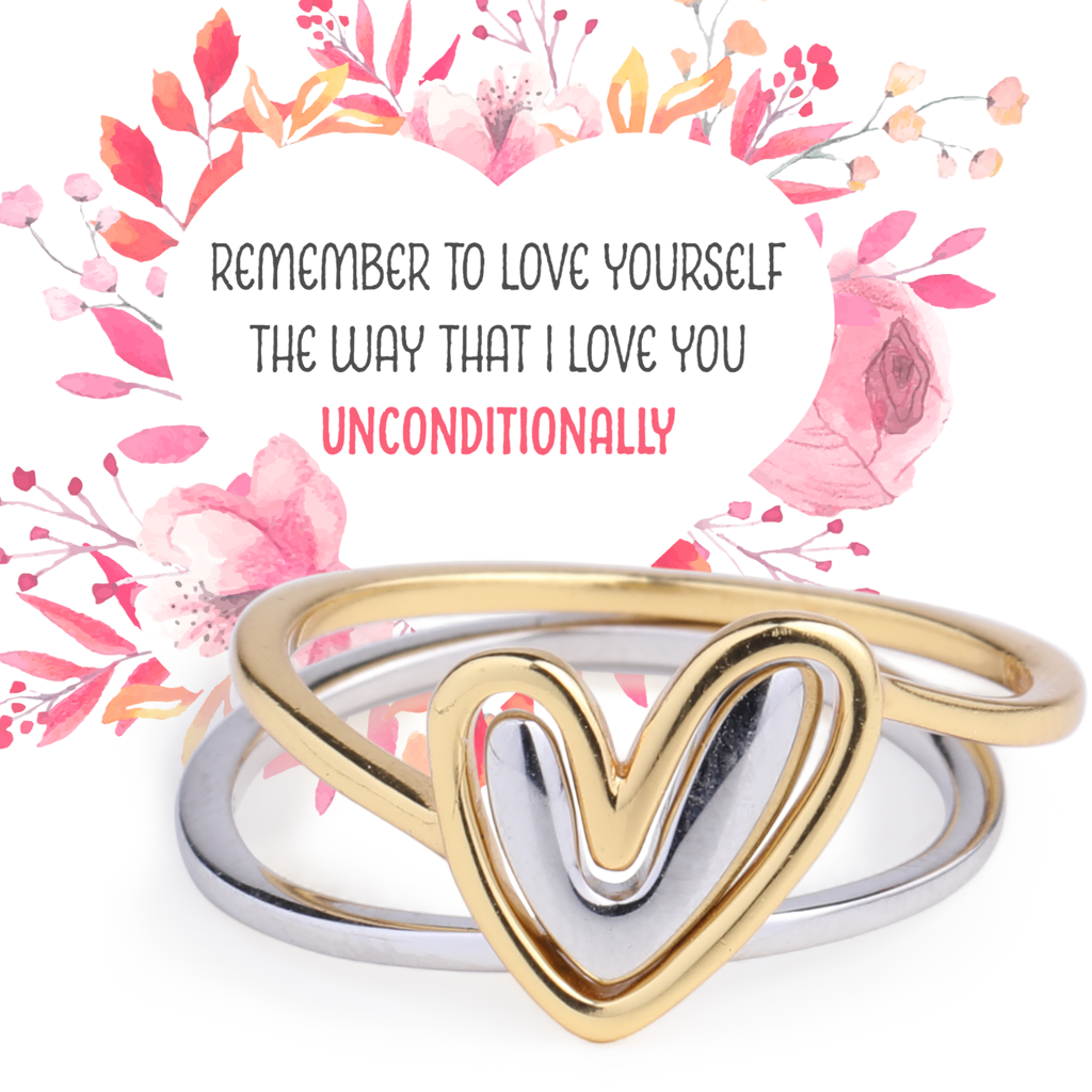 Self Love Layered Heart Ring