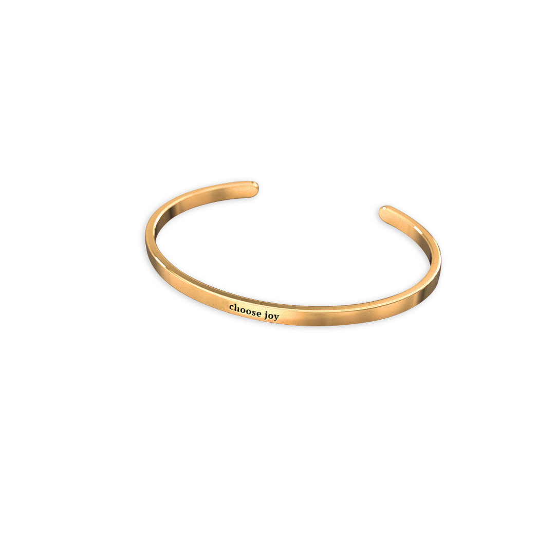 Personalized Thin Cuff Bracelet
