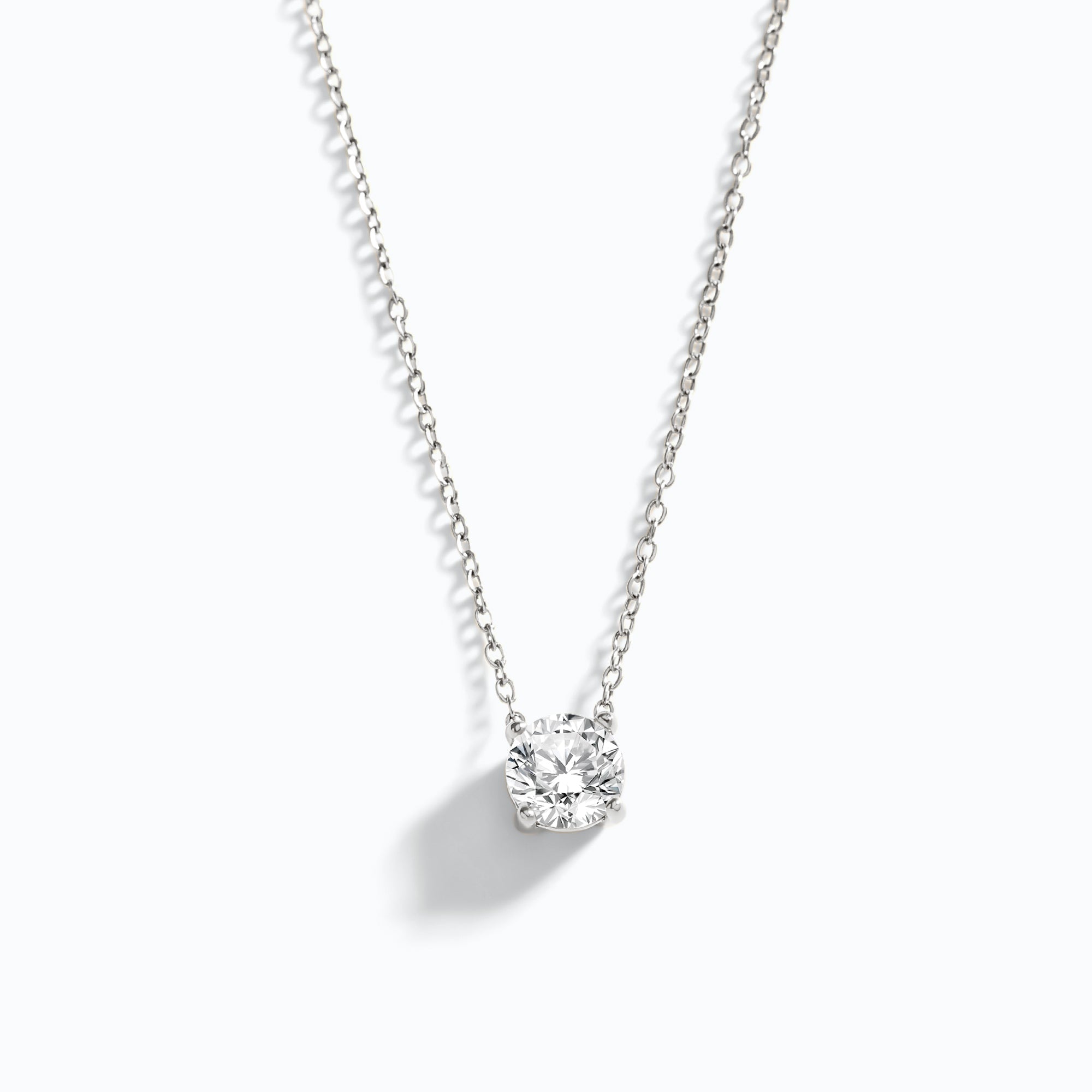 Dainty Solitaire Pendant Necklace