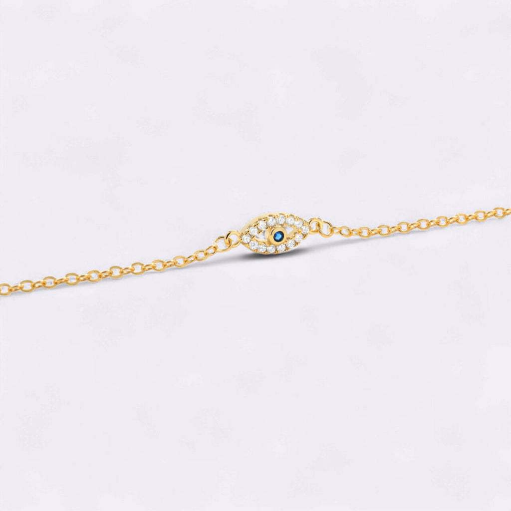 Dainty Evil Eye Charm Bracelet