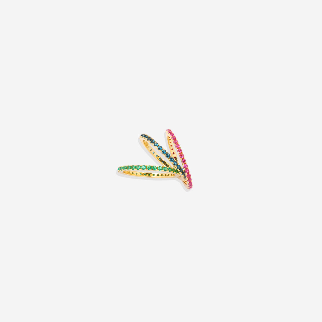 January Birthstone Eternity Stacking Ring