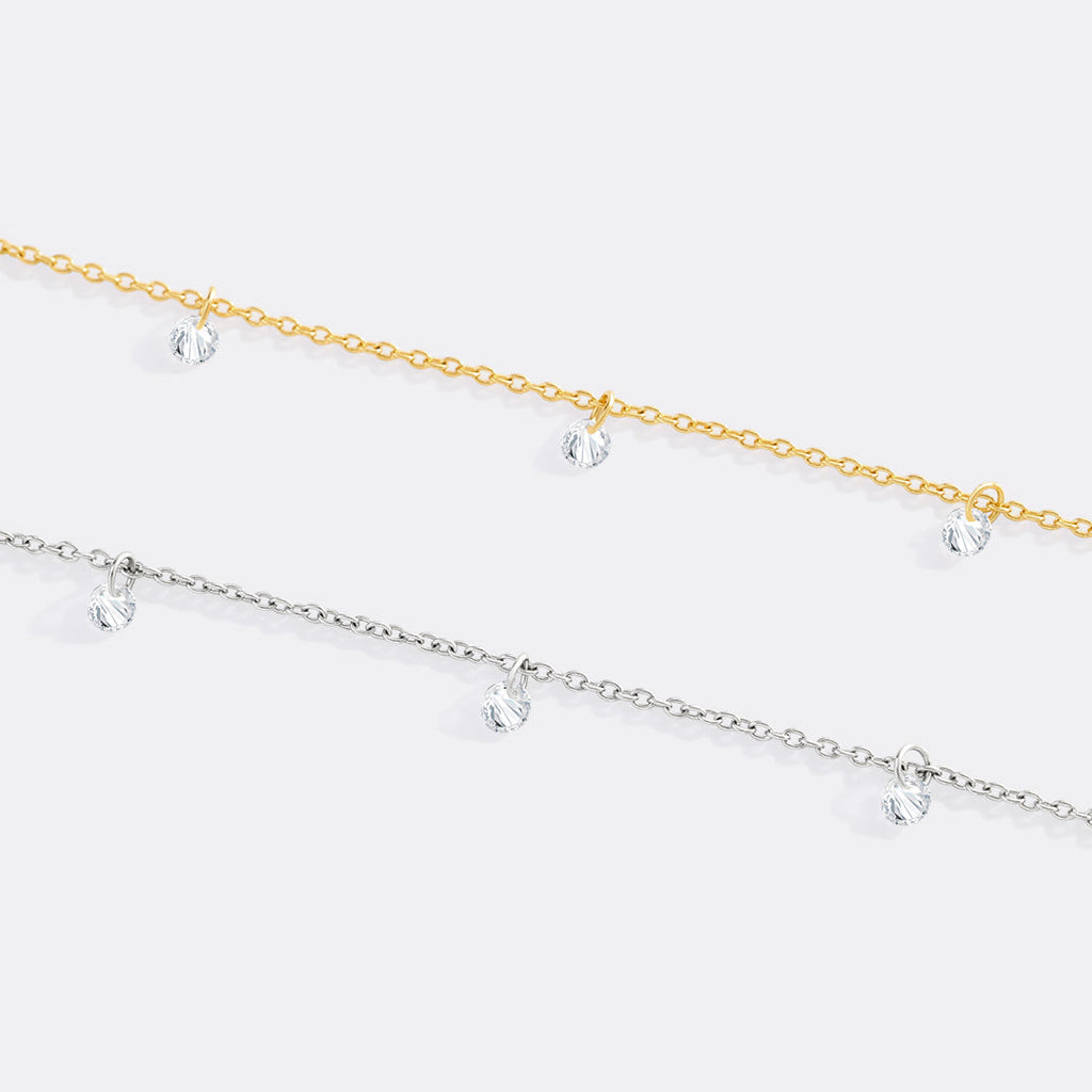 Dainty Diamond Station Bracelet