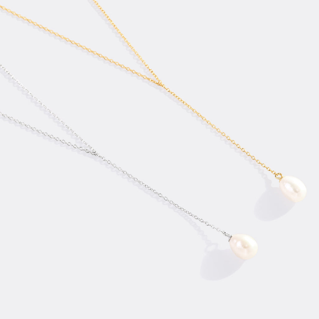Pearl Lariat Necklace
