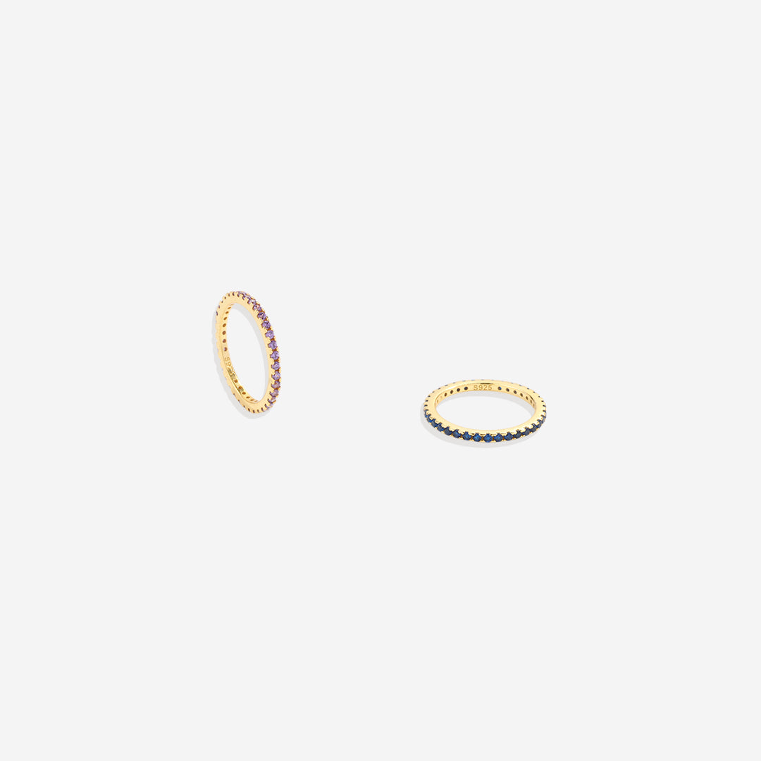 Febuary Birthstone Eternity Stacking Ring