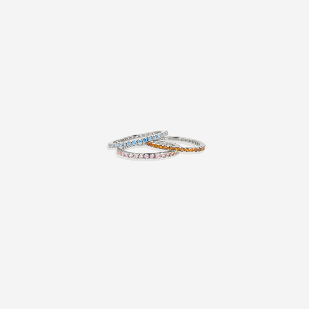 December Birthstone Eternity Stacking Ring
