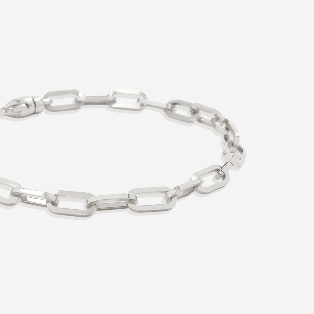 Open Link Paperclip Chain Bracelet