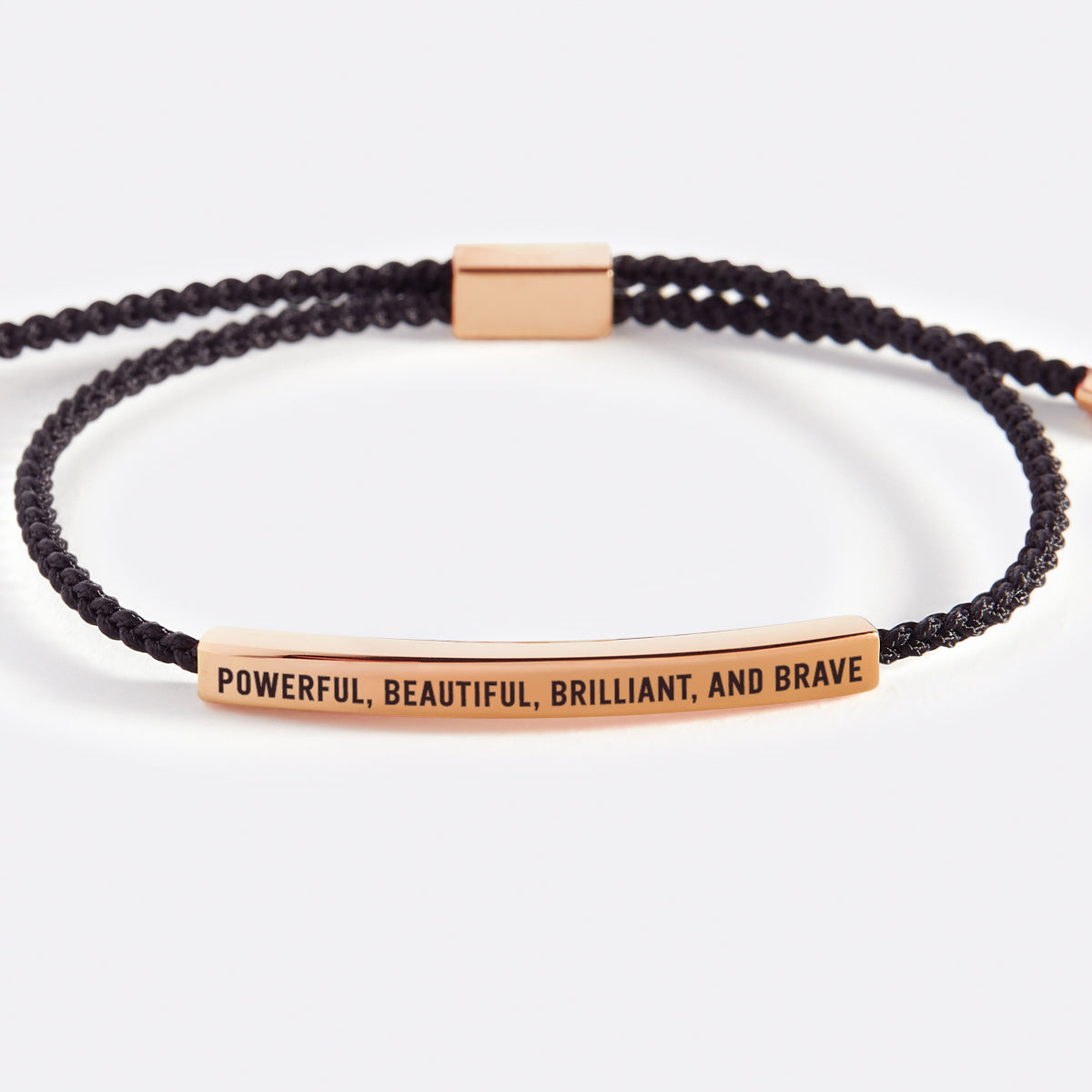 Powerful, Beautiful, Brilliant, and Brave Inspire Bracelet