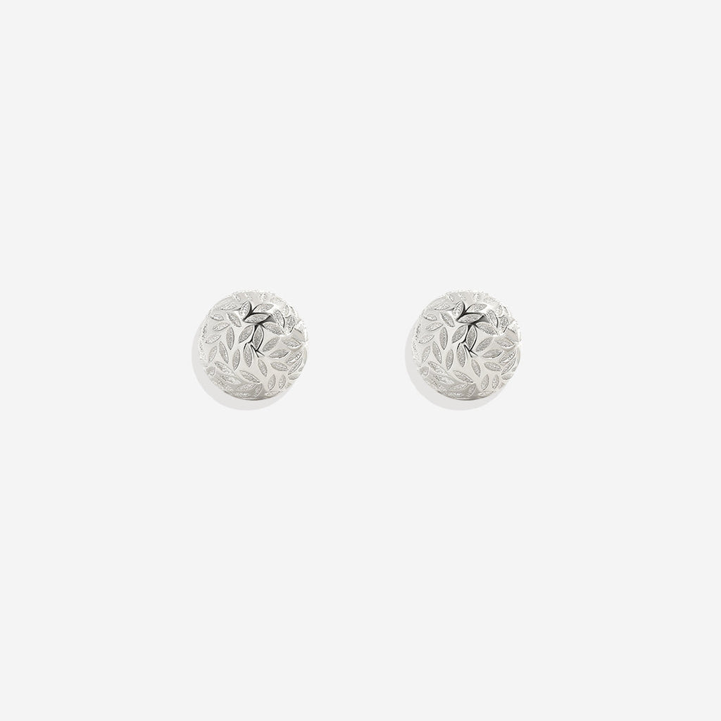 Textured Gold Ball Studs