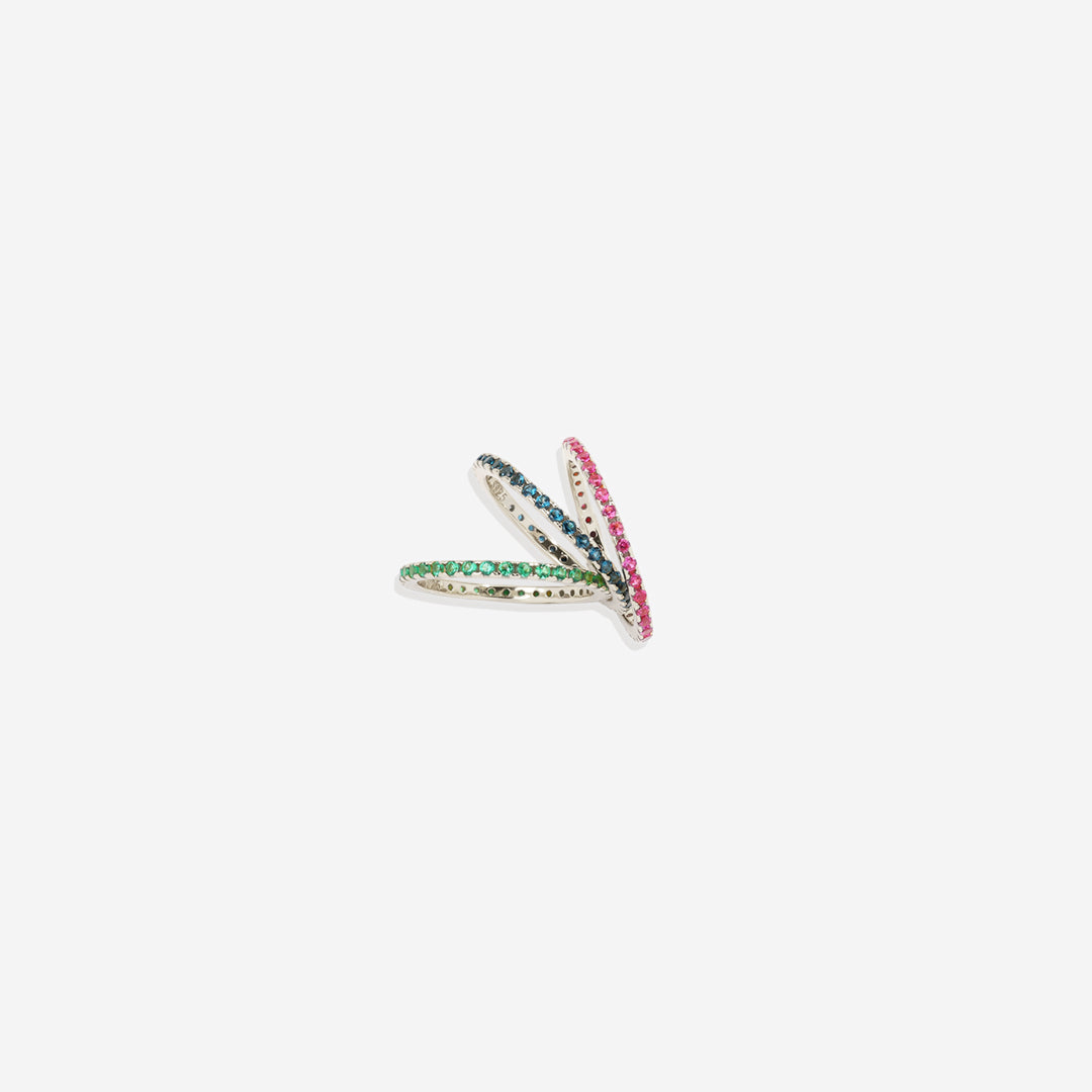 May Birthstone Eternity Stacking Ring