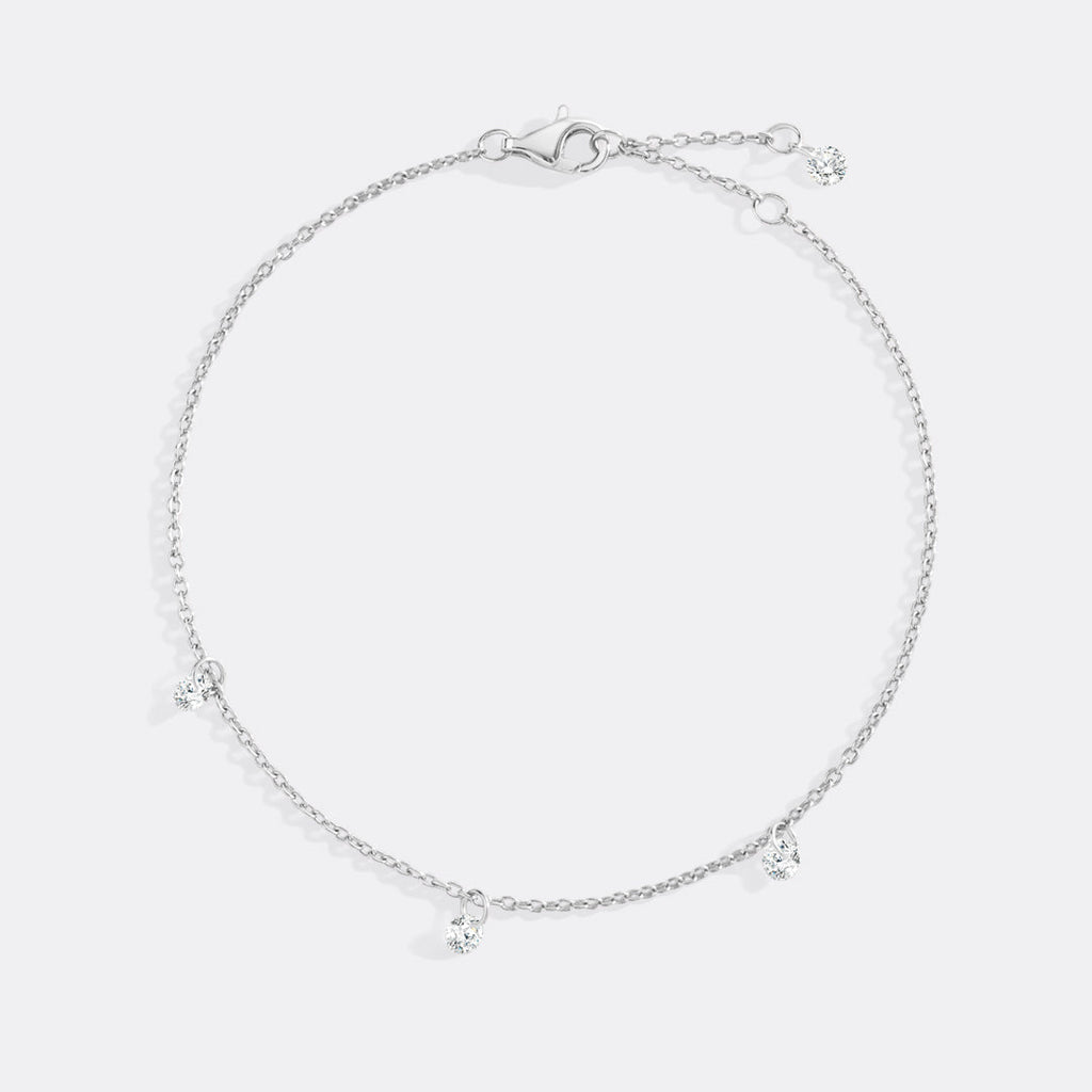Dainty Diamond Station Bracelet