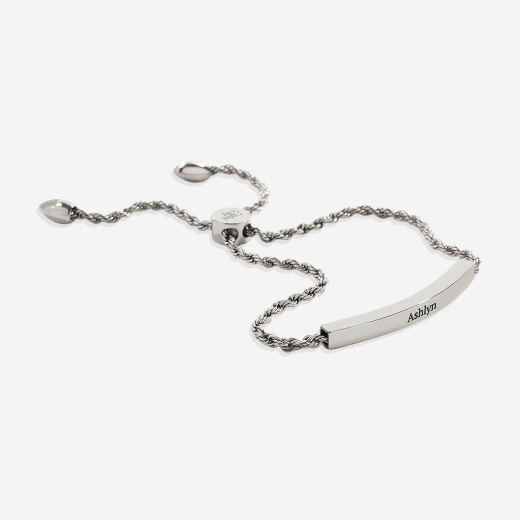 Personalized Bar Chain Bracelet