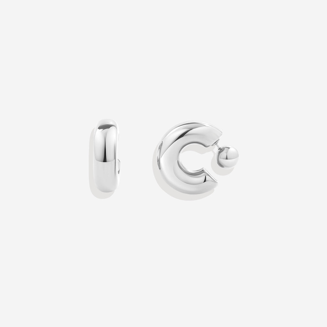 Reversible Hoop Earrings