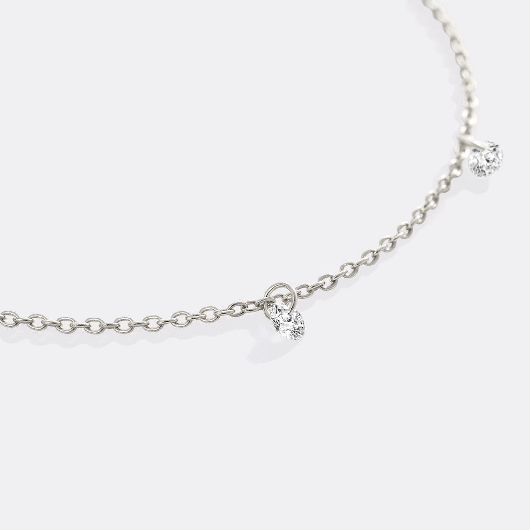 Dainty Diamond Station Bracelet