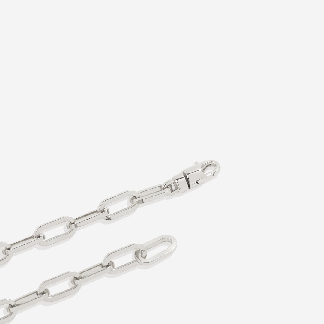 Open Link Paperclip Chain Bracelet