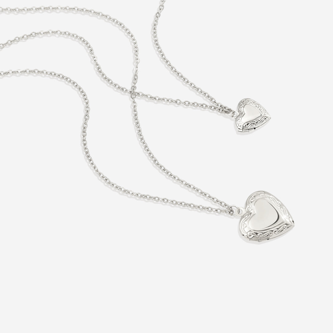 Personalized Heart Locket Necklace