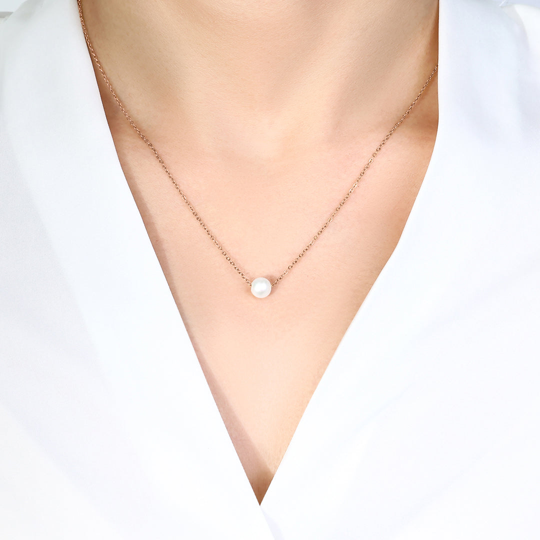 Floating Pearl Necklace