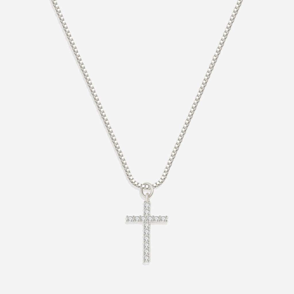 Pave Cross Necklace